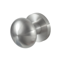 GPF9959.09-00 RVS geborsteld paddenstoel knop 52mm met rond rozet