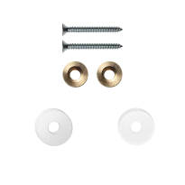 GPF996962EB19 enkele greep bevestigingsset wit op hout blinde montage 19x2mm