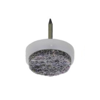 Vilten meubelglijder met inslagpin en kunststof behuizing 17 mm