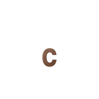 Huisnummer toevoeging letter 'c' Bronze blend, 116 mm