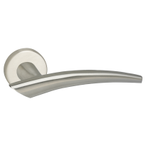 Impresso Boston deurkruk op rozet 53x9mm RVS geborsteld