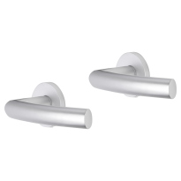 Impresso Burton deurkruk op rozet 53x9mm Aluminium