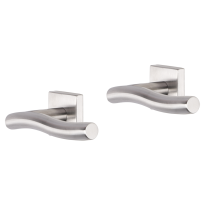Impresso Chester deurkruk op rozet 53x53x9mm RVS geborsteld