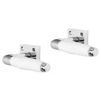 Impresso Durban deurkruk op rozet met schroeven 53x53x9mm Chroom