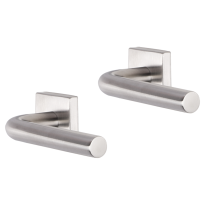 Impresso Dursley deurkruk op rozet 53x53x9mm RVS geborsteld