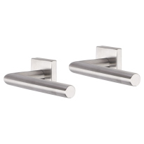 Impresso Harrow deurkruk op rozet 53x53x9mm RVS geborsteld