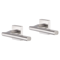 Impresso Kirby deurkruk op rozet 53x53x9mm RVS geborsteld