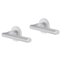 Impresso Leeds deurkruk op rozet 53x9mm Aluminium