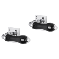 Impresso Petworth deurkruk op rozet met schroeven 53x53x9mm Chroom