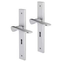 Impresso Watford deurkruk op schild met schroeven rechthoekig 226x41x10mm BB56 Aluminium