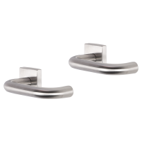 Impresso Wigan deurkruk op rozet 53x53x9mm RVS geborsteld