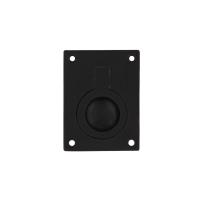 Intersteel Luikring rechthoekig 50x39 mm zwart