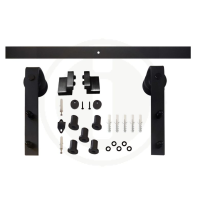 Intersteel schuifdeursysteem Basic, mat zwart, 100kg