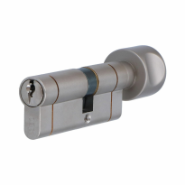 Iseo F6 Extra S veiligheidsprofielcilinder - Messing mat vernikkeld knop cilinder 35/45