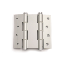Justor deurveerscharnier dubbelwerkend alu zilvergrijs, 120 mm lang, dd 40mm