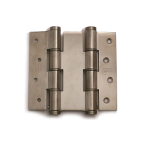 Justor deurveerscharnier dubbelwerkend RVS gepolijst, 120 mm lang, dd 40mm