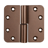 Kogelpaumelle ronde hoek Bronze blend DIN rechts, 89x96 mm