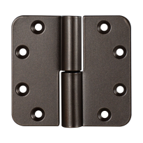 Kogelpaumelle ronde hoek Dark blend DIN links, 89x96 mm