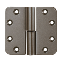 Kogelpaumelle ronde hoek Mocca blend DIN links, 89x96 mm