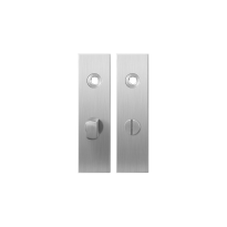 Kortschild GPF1100.15 WC55/8 normale knop RVS geborsteld