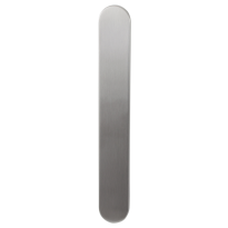 Langschild XL GPF1200.70 blind zonder krukgat RVS geborsteld