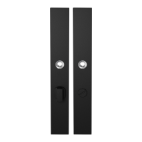 Langschild XL GPF8100.75 WC63/8 grote knop zwart