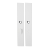 Langschild XL GPF8100.85 WC55/8 grote knop wit