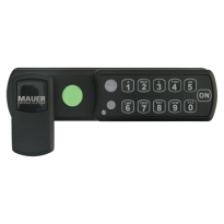 Mauer ELLcam® Classic lockerslot horizontale montage rechts rechts zwart , wisselende gebruikers