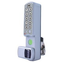 Mauer ELLcam® Classic lockerslot verticale montage zilver grijs, wisselende gebruikers