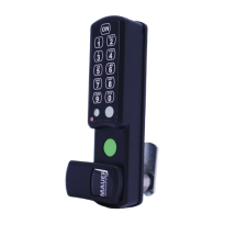 Mauer ELLcam® Classic lockerslot verticale montage zwart, wisselende gebruikers