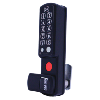 Mauer ESLcam® Classic lockerslot verticale montage zwart, maximaal 5 vaste gebruikers