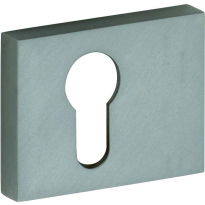 M&T Cilinderrozet Maya rechthoekig, mat nikkel ongelakt, 60x47x10mm