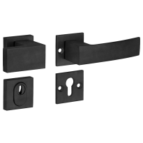 M&T knop- en krukgarnituur knop links PC met kerntrek SKG*** My, mat zwart PVD