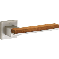 M&T Krukgarnituur Mimolimit, mat nikkel ongelakt/Teak