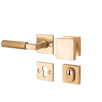 Mi Satori knop/kruk op rozet - SKG Bauhaus messing antiek