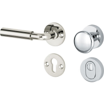 Mi Satori knop/kruk op rozet - SKG Frankfurt glans nikkel / glans chroom 