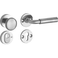 Mi Satori knop/kruk op rozet - SKG Frankfurt mat nikkel / mat nikkel PVD rechts