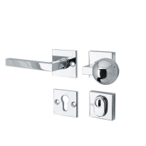 Mi Satori knop/kruk op rozet - SKG Kare glans chroom links