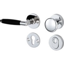 Mi Satori knop/kruk op rozet - SKG Ton ebben glans chroom links