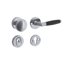 Mi Satori knop/kruk op rozet - SKG ton ebben mat chroom rechts