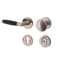 Mi Satori knop/kruk op rozet - SKG Ton mat nikkel / mat nikkel PVD