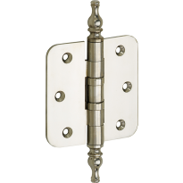 Mi Satori Kogell.scharn. ronde hoek 89x89mm vaas messing glans nikkel