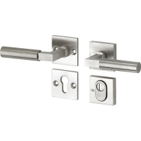 Mi Satori kruk/kruk op rozet - SKG Bauhaus mat nikkel / mat nikkel PVD links