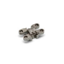 Onzichtbaar scharnier SOSS ronde hoek nikkel 38x13 mm, lichte toepassing