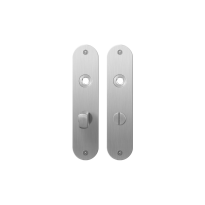Plaatschild GPF1100.12 WC57/5 normale knop RVS geborsteld