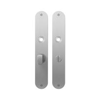 Plaatschild GPF1100.22 WC57/5 grote knop RVS geborsteld