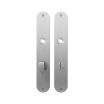 Plaatschild GPF1100.22 WC72/8 grote knop RVS geborsteld