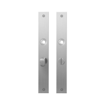Plaatschild GPF1100.28 WC55/8 normale knop RVS geborsteld