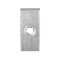 Rozet GPF1100.01 70x32x10mm RVS geborsteld