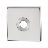 Rozet GPF1100.42L 50x50x8mm RVS gepolijst linksdraaiend
